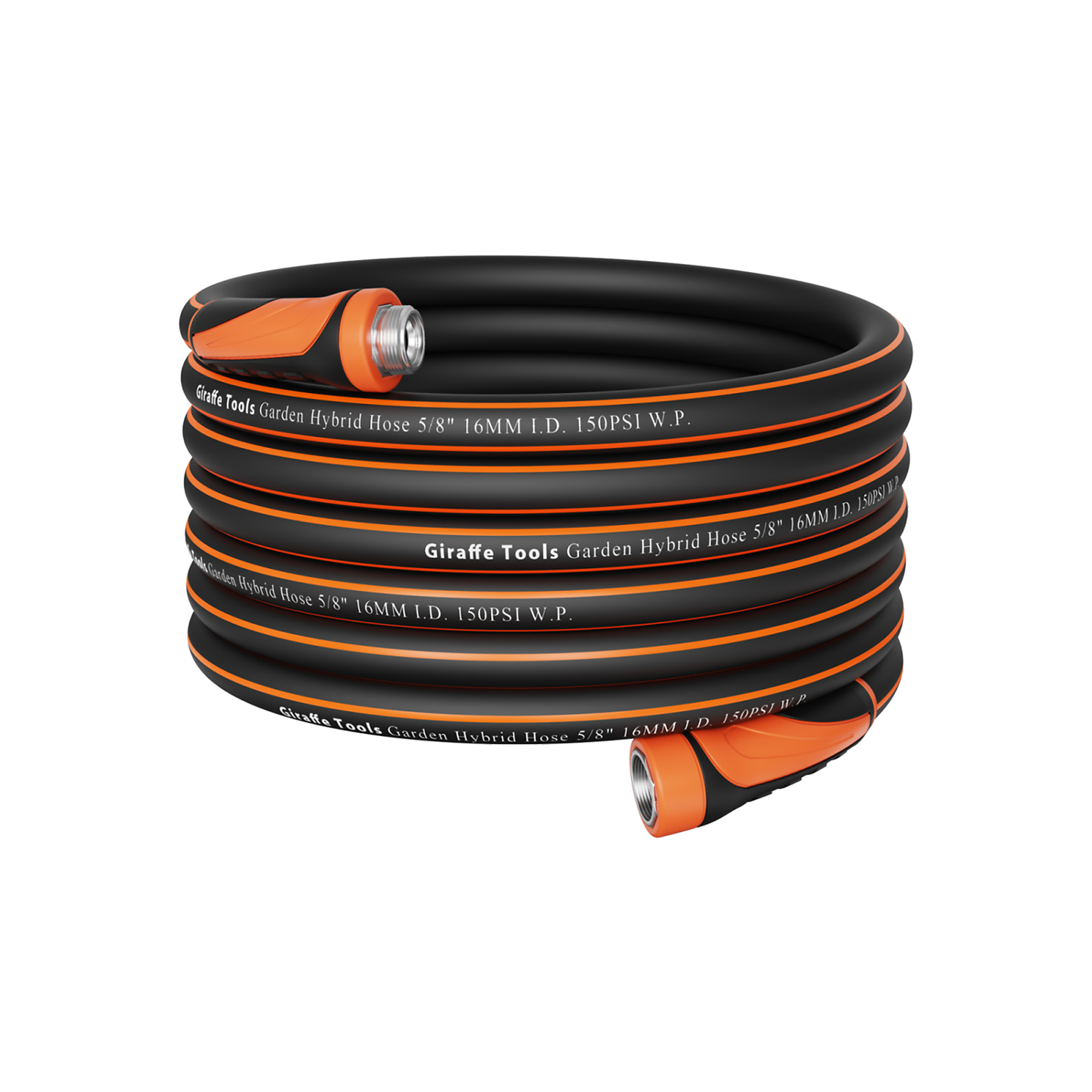 Giraffe Tools Hybrid Garden Hose with Swivel Handle, 5/8in. x 75ft., 3/4in. Connection, 600 PSI, Model# GTG75FT58US